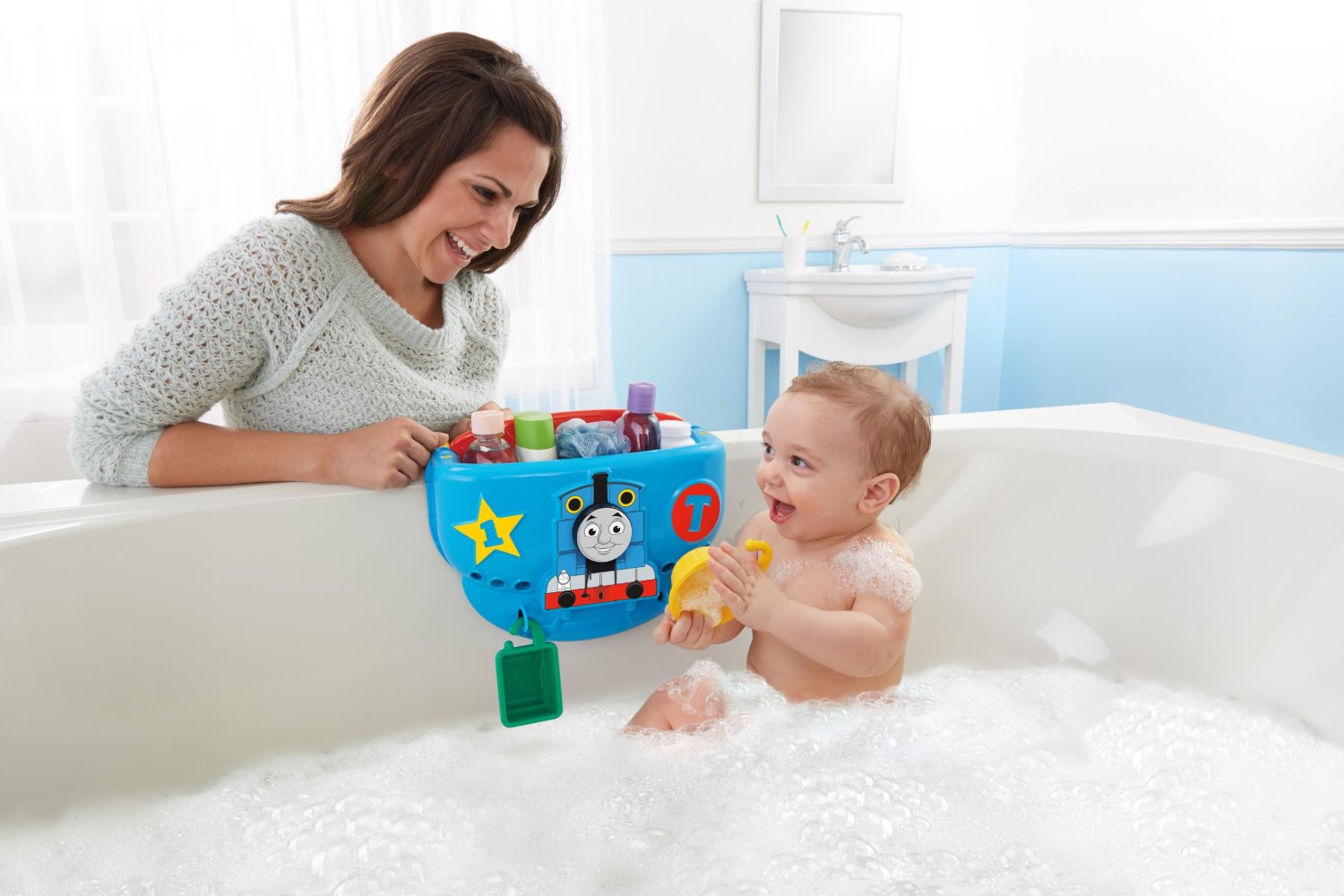 Thomas Whistle 'n Wash Storage Bath Caddy Best Educational Infant